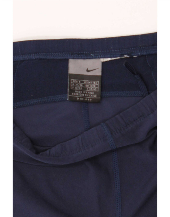 Nike Womens UK 8/10 Small Navy Blue Colourblock