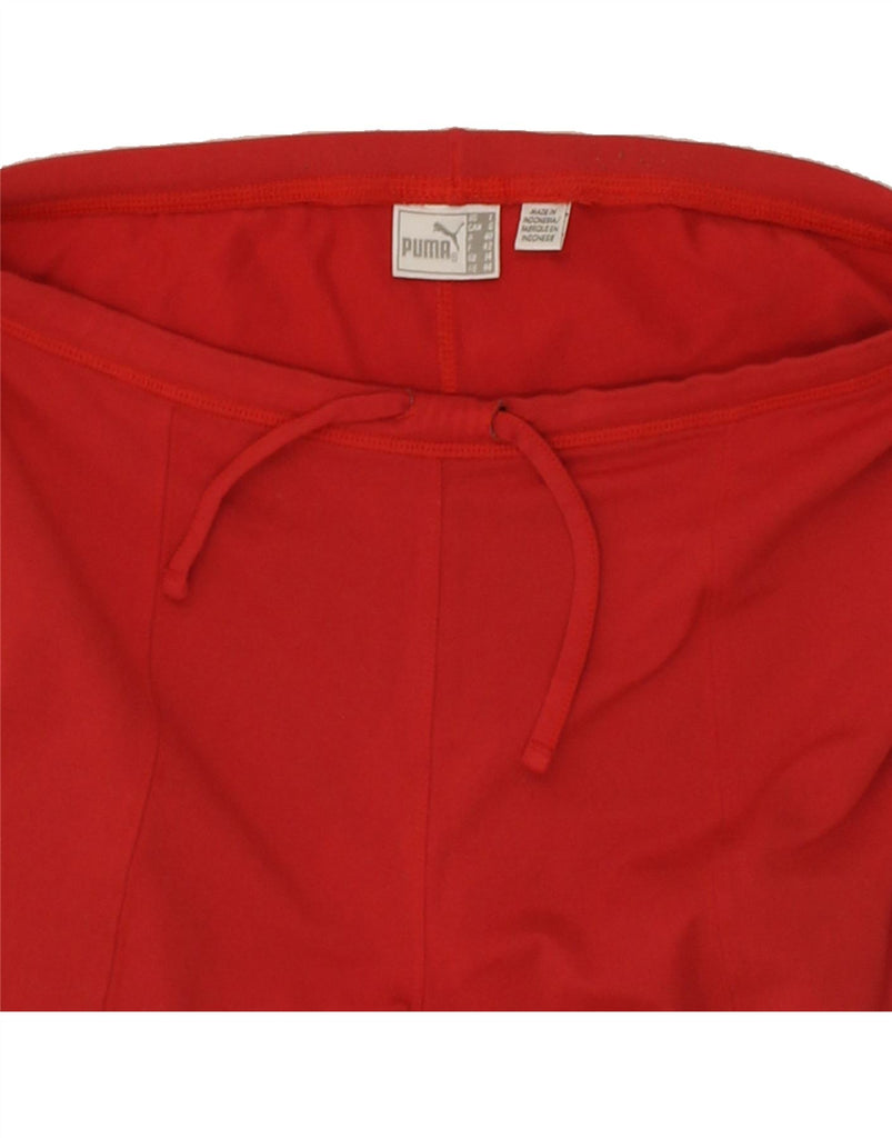 PUMA Womens Bermuda Sport Shorts UK 14 Medium Red Vintage Puma and Second-Hand Puma from Messina Hembry 