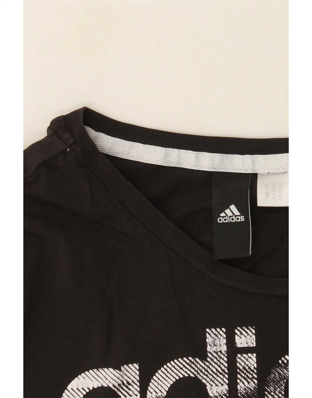 Adidas Womens Graphic T-Shirt Top UK 12 Medium Black