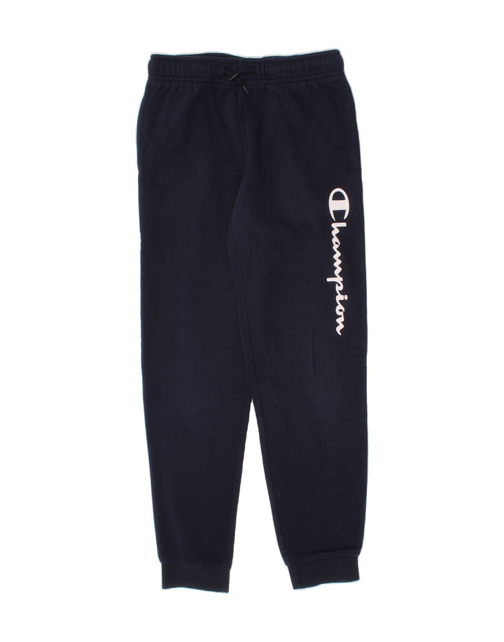 CHAMPION Boys Tracksuit Trousers Joggers 9-10 Years Medium  Navy Blue Vintage Champion and Second-Hand Champion from Messina Hembry 
