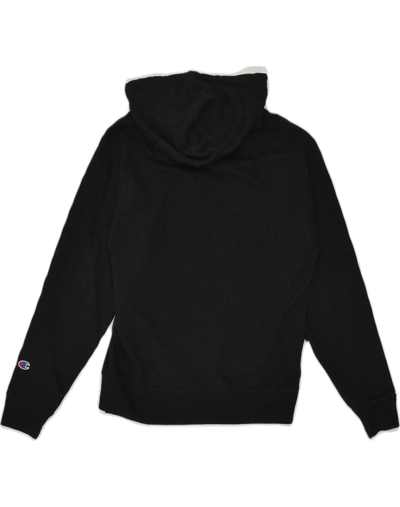 CHAMPION Mens Zip Hoodie Sweater Small Black Cotton | Vintage Champion | Thrift | Second-Hand Champion | Used Clothing | Messina Hembry 