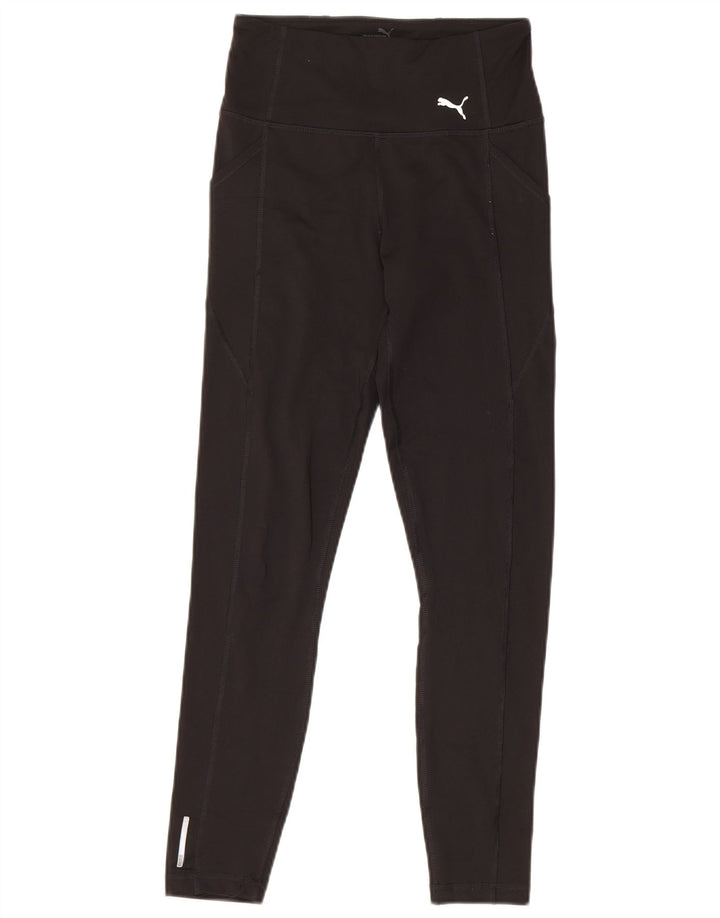 Puma Womens Leggings UK 4 XS Black Polyester
