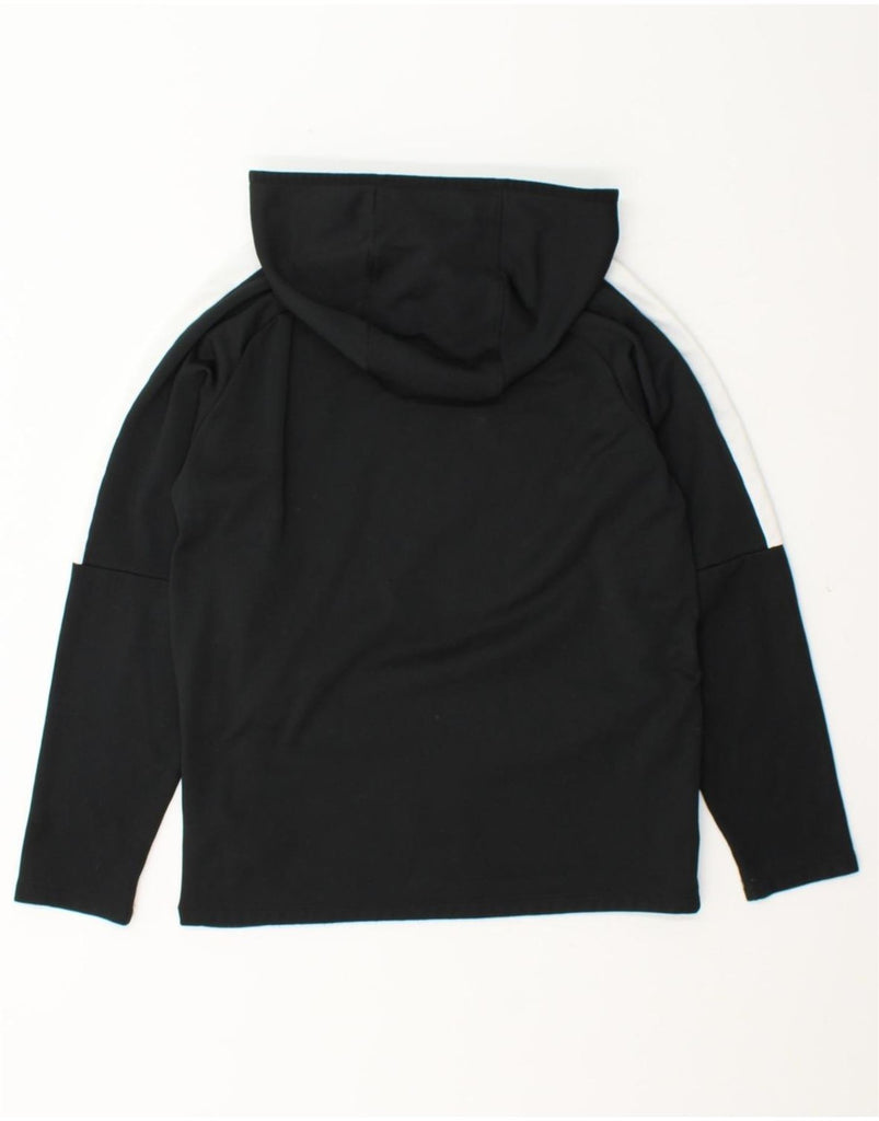 NIKE Boys Hoodie Jumper 12-13 Years Large Black Colourblock Polyester Vintage Nike and Second-Hand Nike from Messina Hembry 
