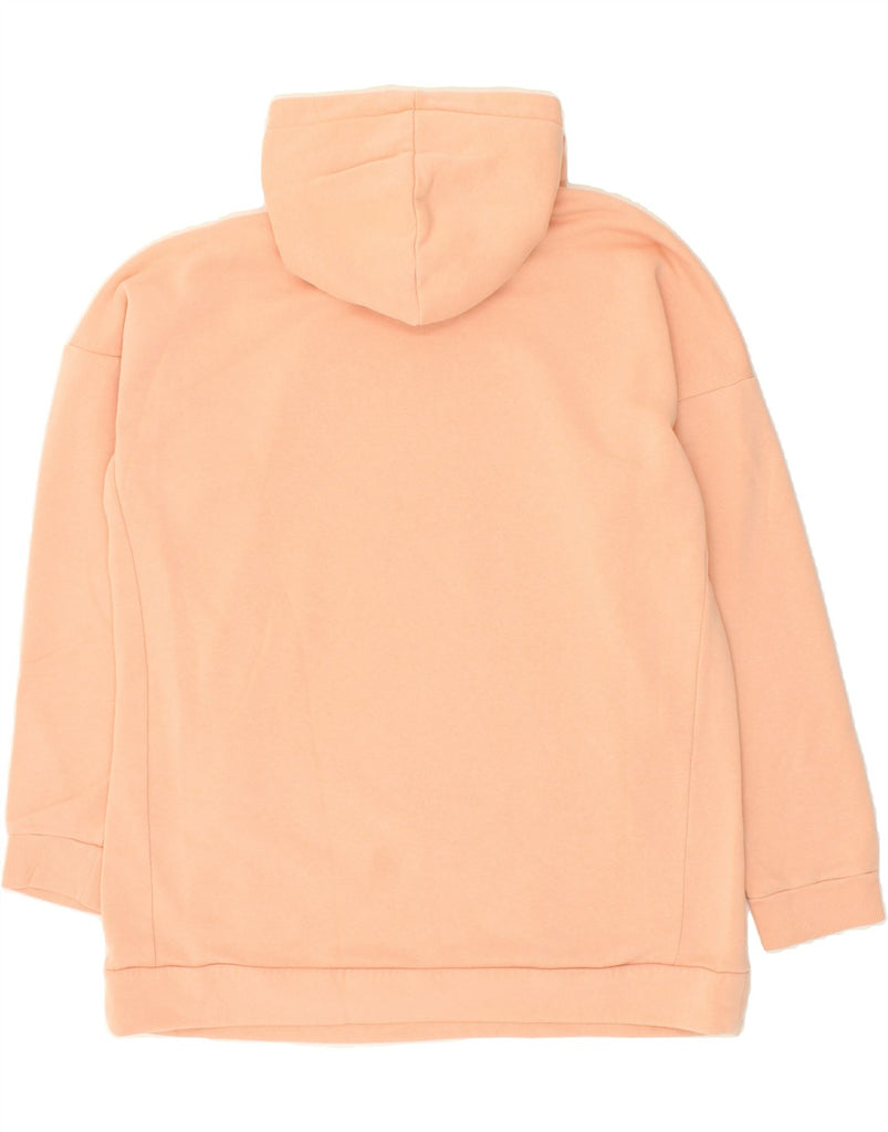 ADIDAS Womens Graphic Hoodie Jumper UK 16/18 Large Orange Cotton | Vintage Adidas | Thrift | Second-Hand Adidas | Used Clothing | Messina Hembry 