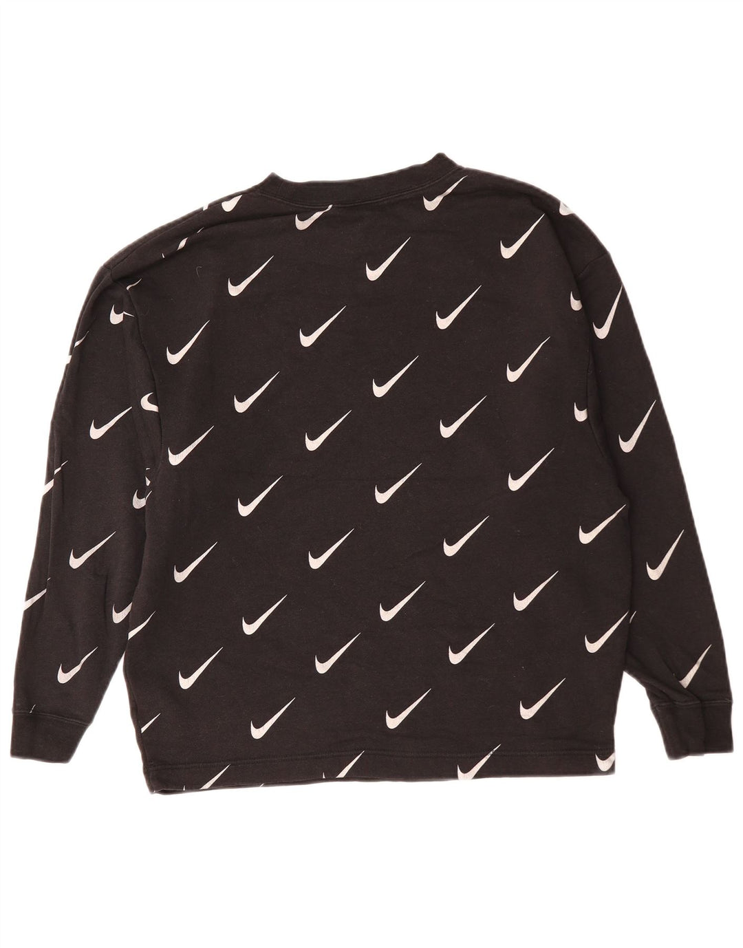 NIKE Mens Graphic Sweatshirt Jumper XS Black Cotton