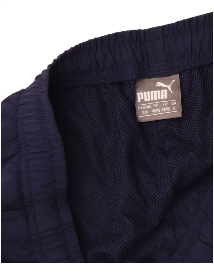Puma Mens Tracksuit Trousers Joggers Small  Navy Blue Polyester