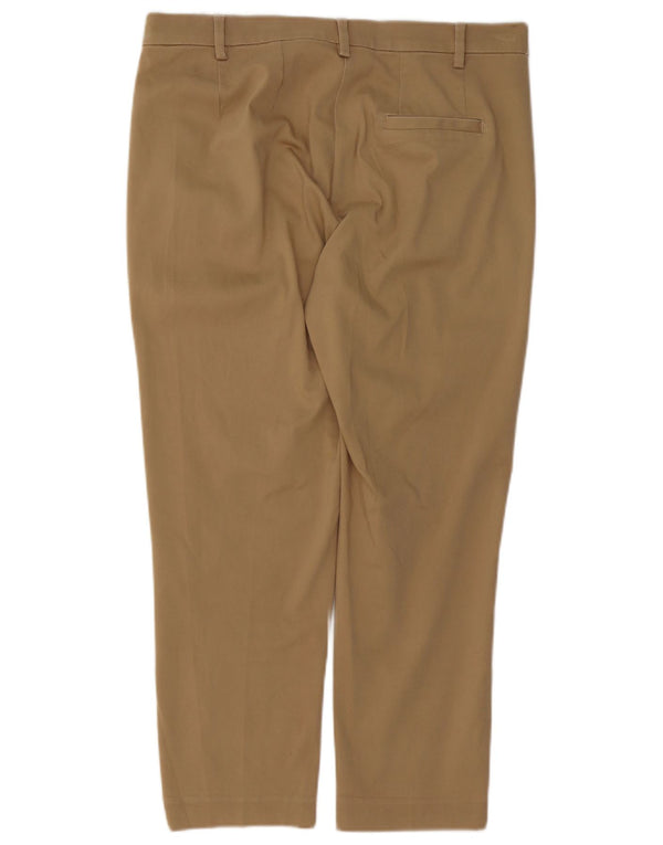 Marks & Spencer Womens The Mia Cropped Trousers UK 14 Large W34 L25 Beige