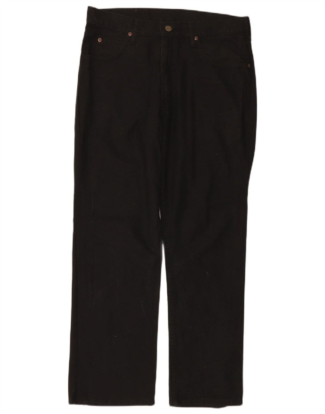 Lee Mens Straight Jeans W33 L28 Black Cotton