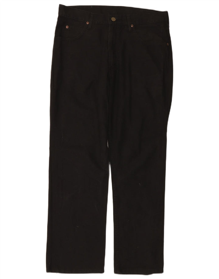 Lee Mens Straight Jeans W33 L28 Black Cotton