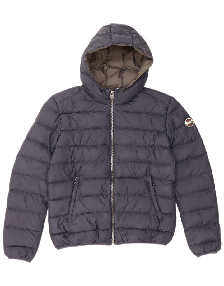 Colmar Womens Hooded Padded Jacket IT 44 Medium Blue Polyester