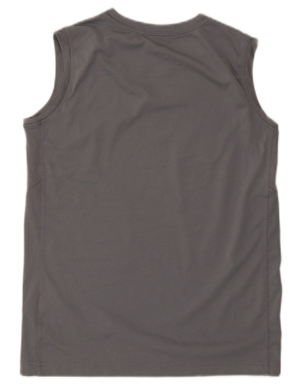 Nike Boys Dri Fit Graphic Vest Top 12-13 Years Large Grey Polyester