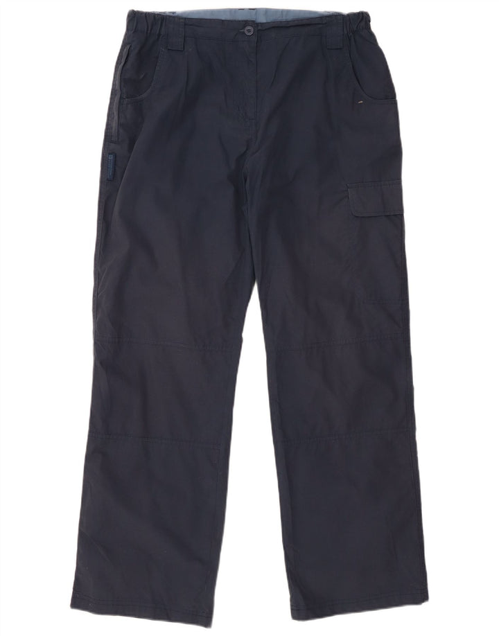 MOUNTAIN WAREHOUSE Womens Cargo Trousers UK 12 Medium W32 L28 Navy Blue