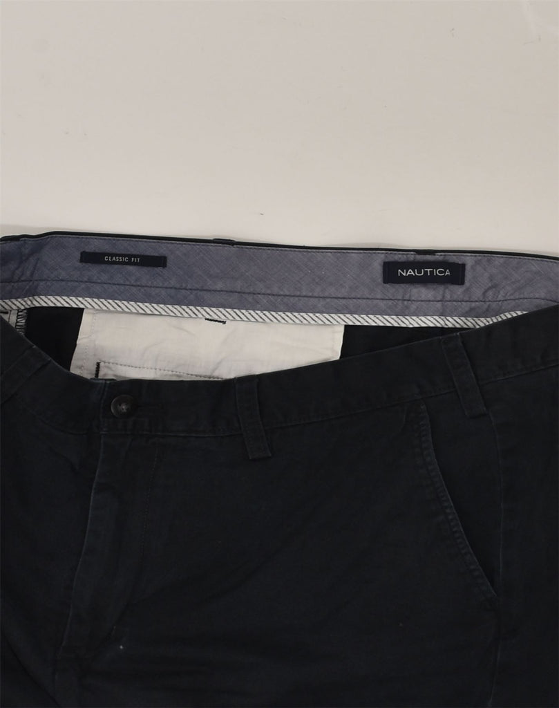 NAUTICA Mens The Deck Pant Slim Fit Chino Trousers W36 L32 Black Cotton | Vintage Nautica | Thrift | Second-Hand Nautica | Used Clothing | Messina Hembry 