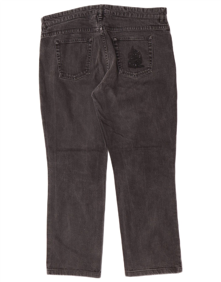 Marina Yachting Womens Cropped Jeans W33 L26 Grey Cotton