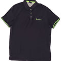 CHAMPION Mens Polo Shirt XL Navy Blue Cotton