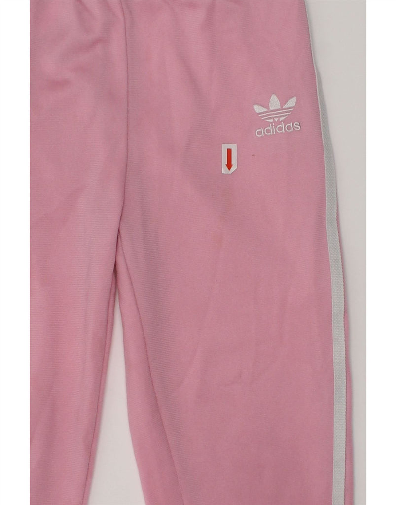 ADIDAS Girls Tracksuit Trousers Joggers 3-4 Years Pink Polyester | Vintage Adidas | Thrift | Second-Hand Adidas | Used Clothing | Messina Hembry 