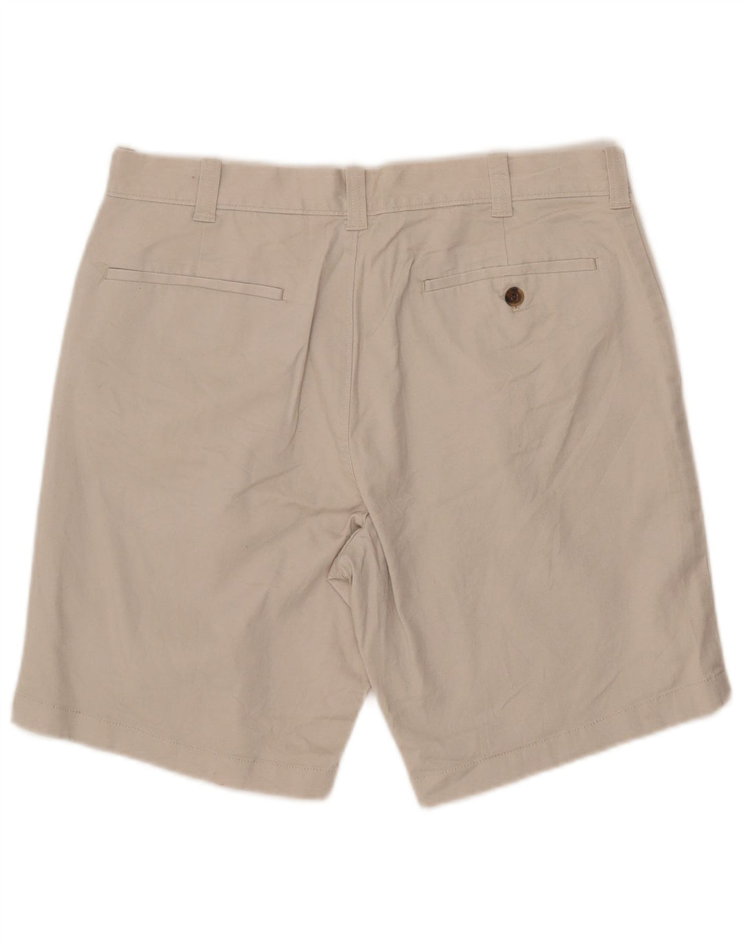 J. CREW Mens Mercantile Chino Shorts W33 Medium  Beige Cotton