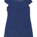 French Connection Womens Sheath Dress UK 10 Small Blue Polyester