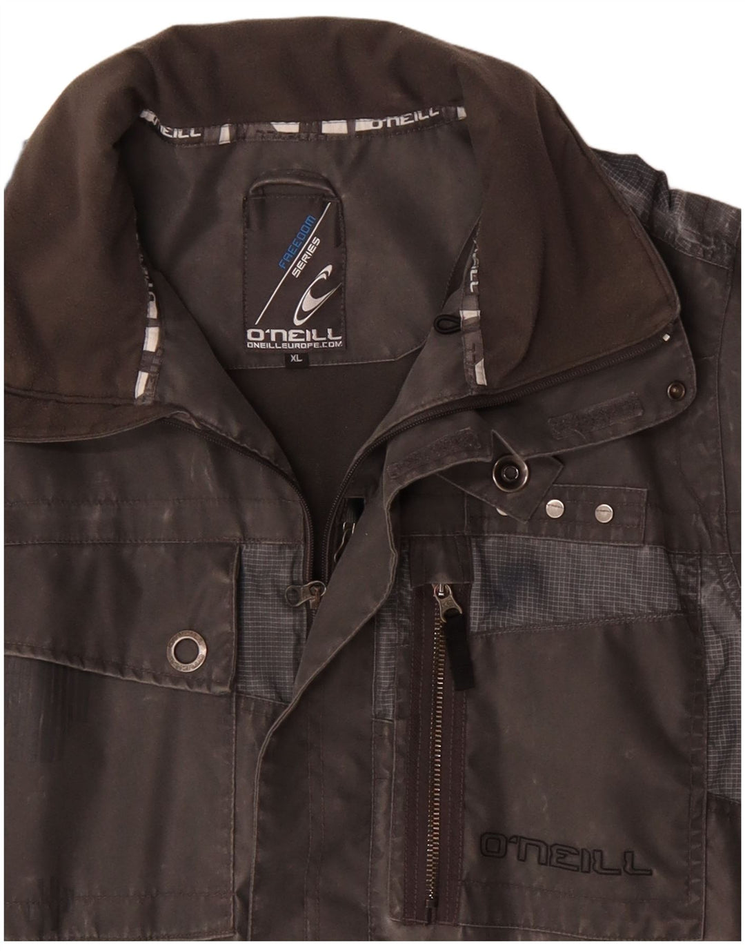O'Neill Mens Windbreaker Jacket UK 42 XL Grey Colourblock