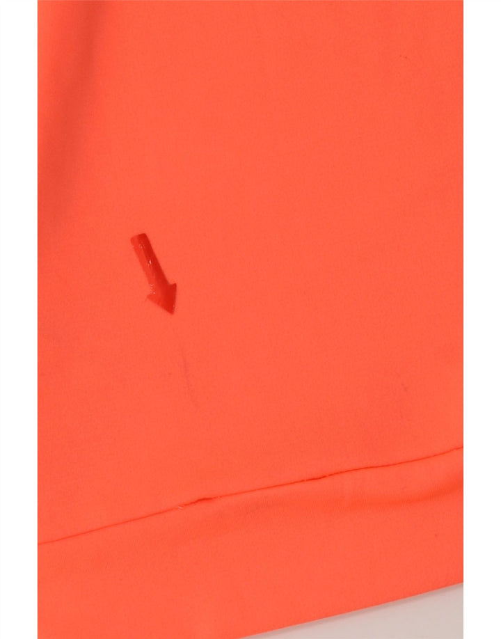 Nike Womens Dri Fit Graphic Pullover Tracksuit Top UK 10 Small Orange