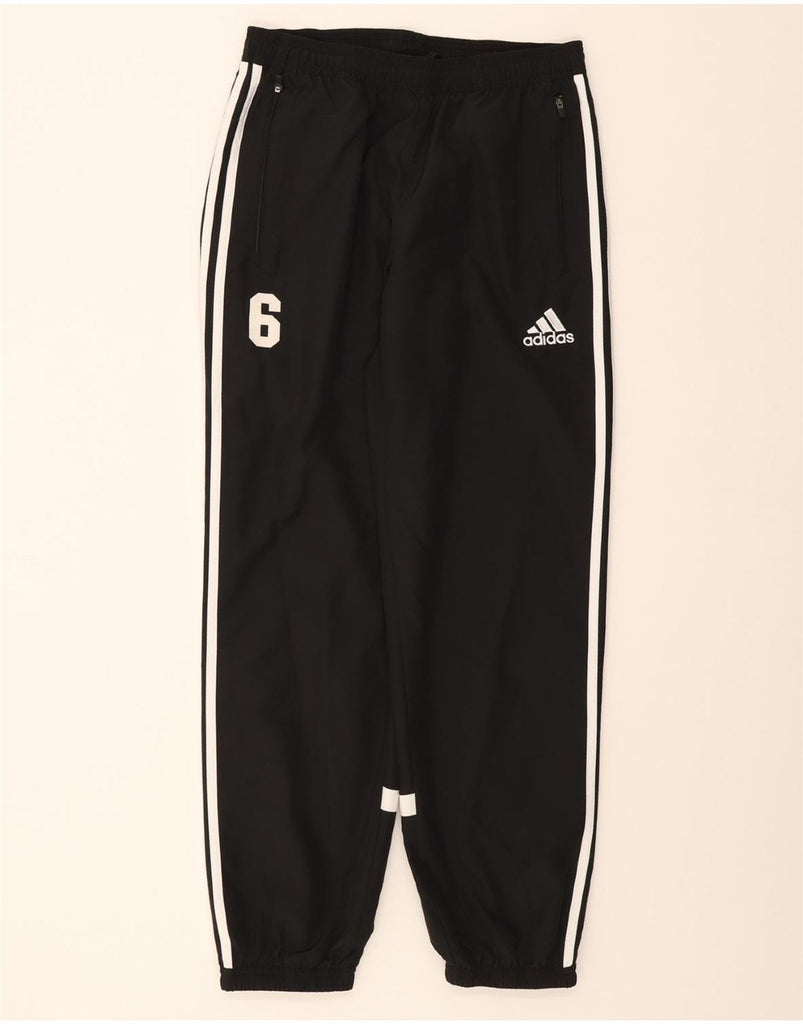 ADIDAS Mens Graphic Tracksuit Trousers Joggers Medium Black Polyester Vintage Adidas and Second-Hand Adidas from Messina Hembry 