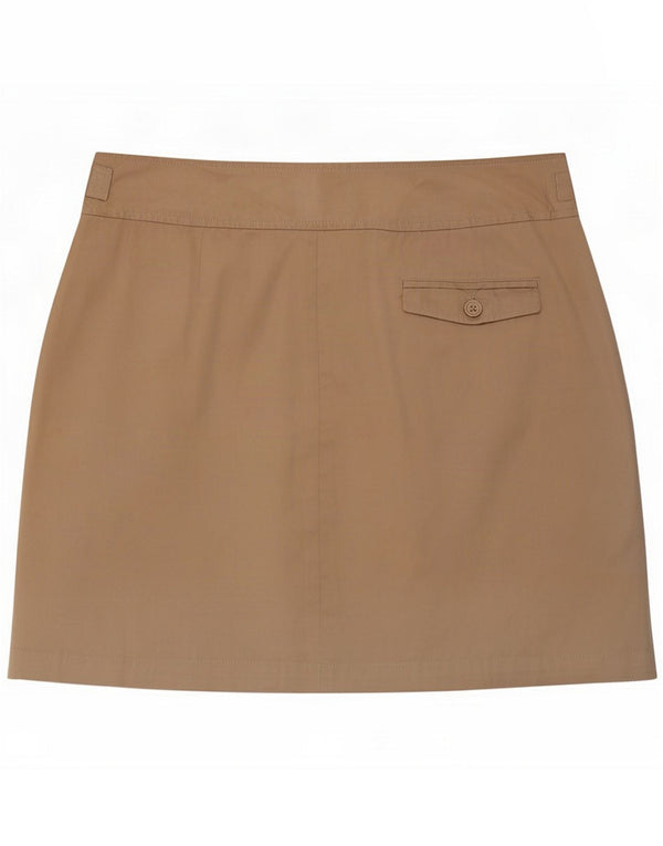 Lacoste Womens Mini Skirt Size 46 XL W34 Beige Cotton