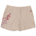 Nike Womens Golf Graphic Chino Shorts Small W28 White Floral Polyester