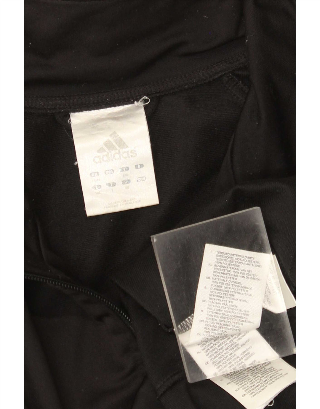 Adidas Mens Tracksuit Top Jacket UK 42/44 Large Black Colourblock Polyester