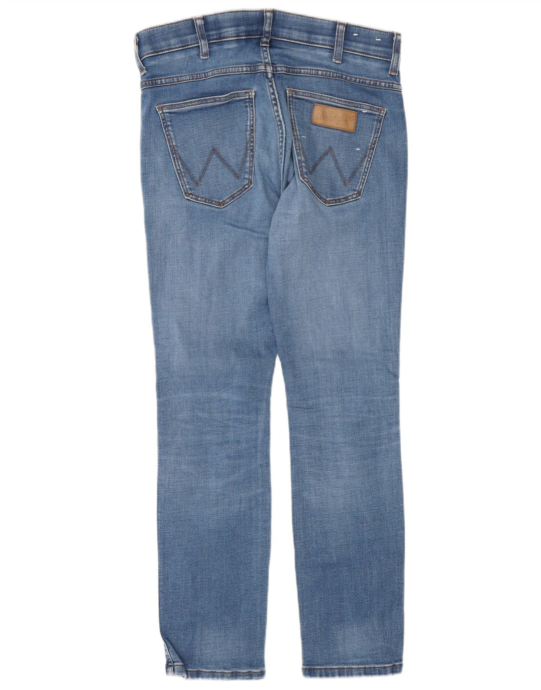 Wrangler Mens Larston Slim Jeans W30 L30 Blue Cotton