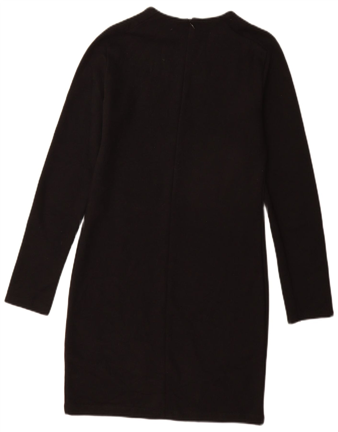 Zara Womens Jumper Dress UK 12 Medium Black Cotton