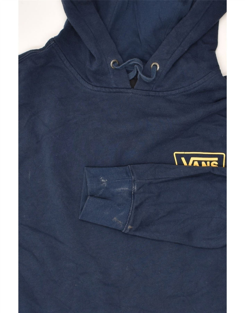 VANS Mens Graphic Hoodie Jumper Small Navy Blue Cotton | Vintage Vans | Thrift | Second-Hand Vans | Used Clothing | Messina Hembry 