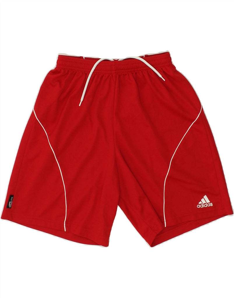 ADIDAS Boys Climalite Sport Shorts 15-16 Years Red Polyester | Vintage Adidas | Thrift | Second-Hand Adidas | Used Clothing | Messina Hembry 