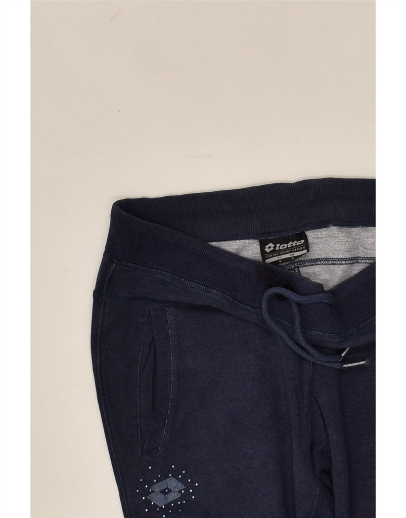 LOTTO Womens Tracksuit Trousers Joggers UK 10 Small Navy Blue | Vintage Lotto | Thrift | Second-Hand Lotto | Used Clothing | Messina Hembry 