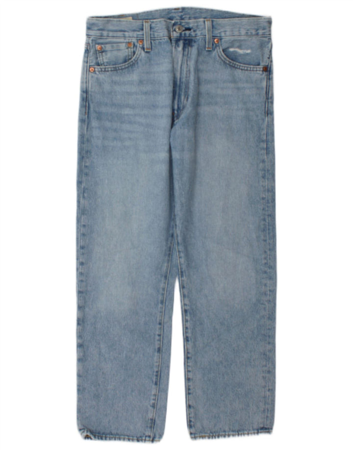 Levi's Mens 551 Straight Jeans W30 L27 Blue Cotton