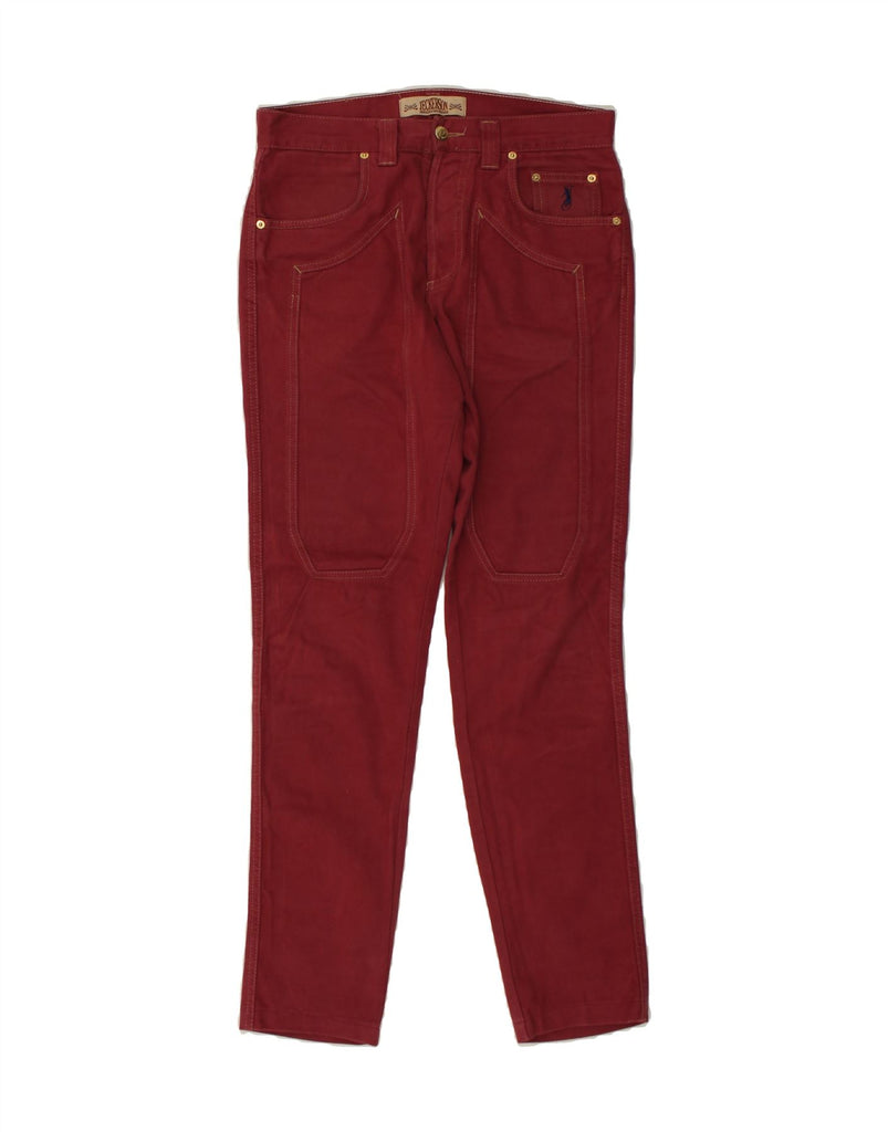 JECKERSON Womens Slim Casual Trousers W31 L32  Red Vintage Jeckerson and Second-Hand Jeckerson from Messina Hembry 