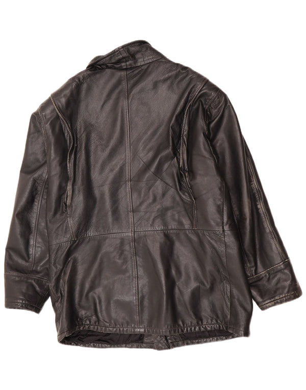Vintage Mens Leather Jacket UK 40 Large Black