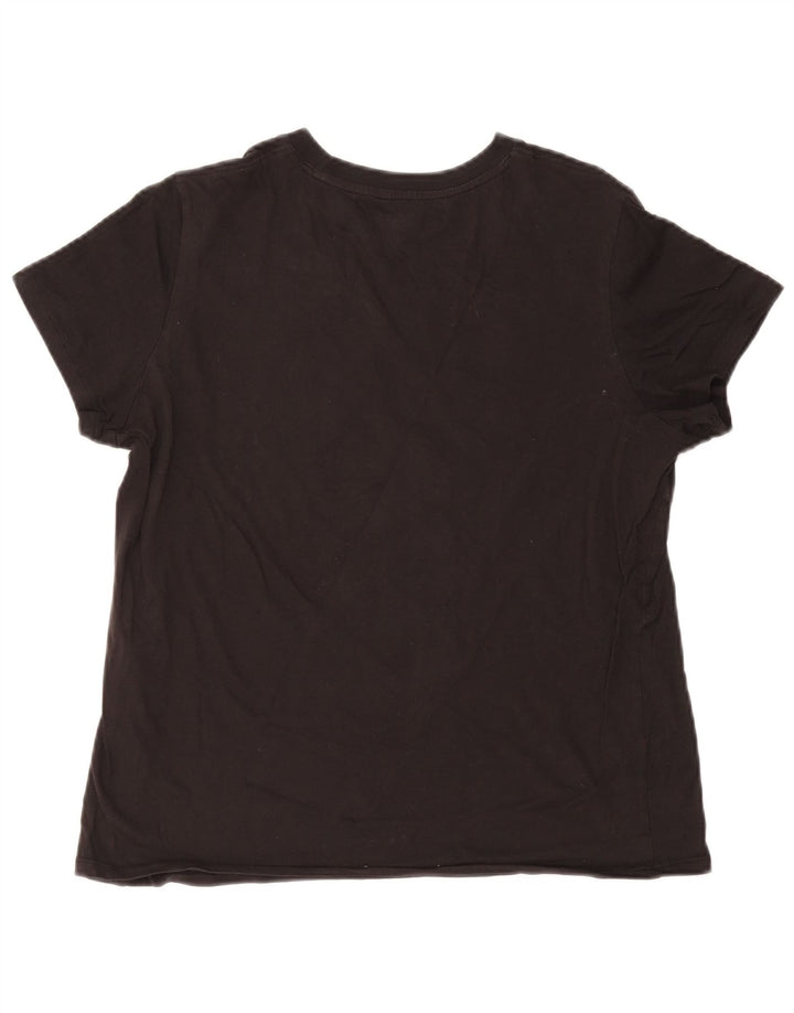 PUMA Womens Graphic T-Shirt Top UK 14 Large Black