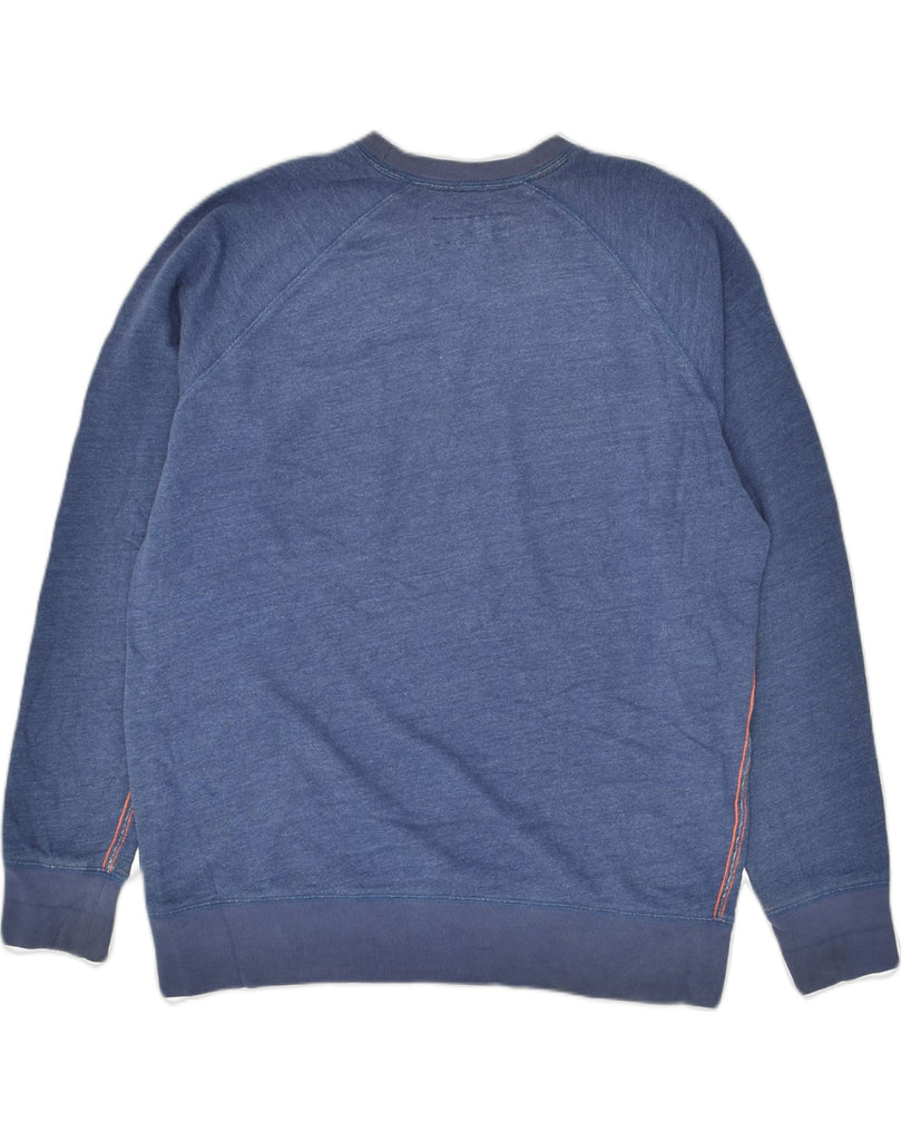 BODEN Mens London Sweatshirt Jumper Medium Blue Cotton | Vintage Boden | Thrift | Second-Hand Boden | Used Clothing | Messina Hembry 