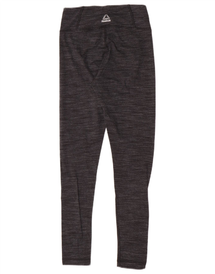 Reebok Womens Leggings UK 4/6 XS  Grey Flecked