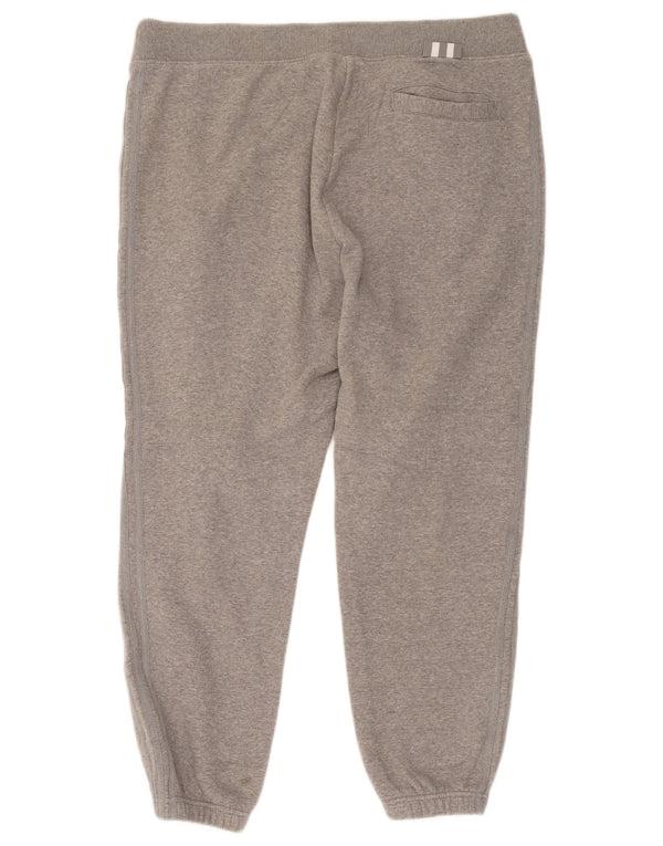 Adidas Mens Tracksuit Trousers Joggers XL  Grey Flecked Cotton
