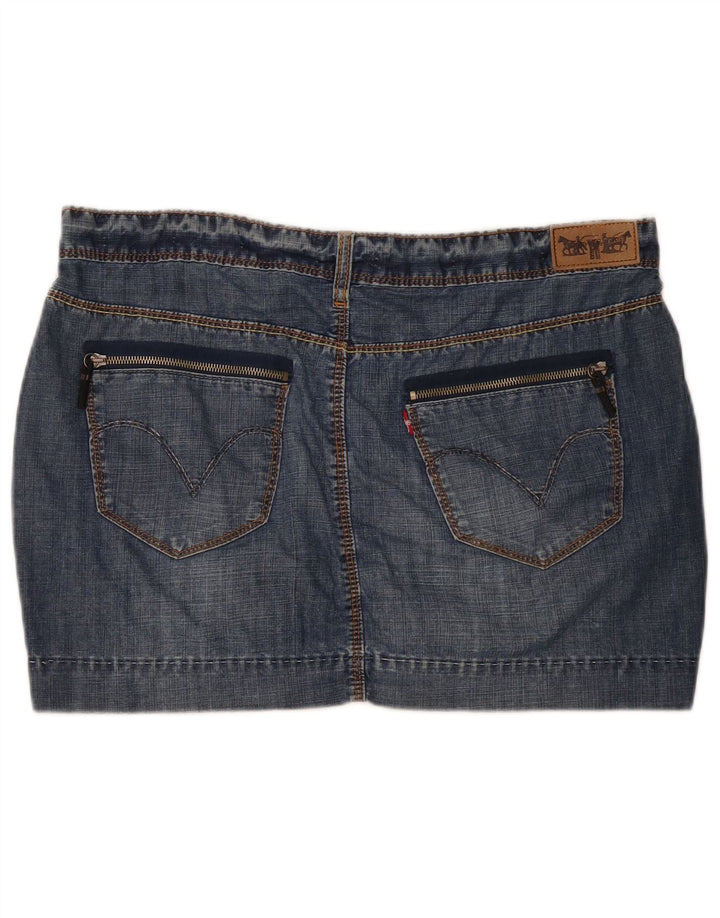 Levi's Womens Mini Denim Skirt W38 XL  Blue