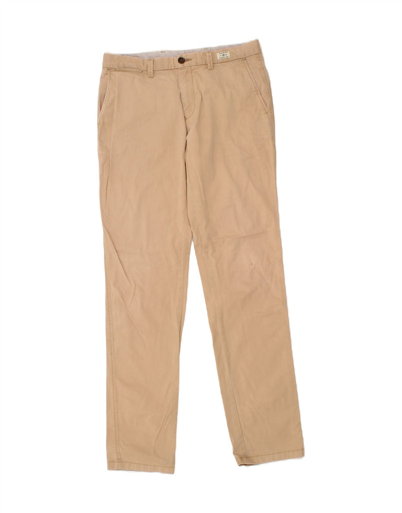 TOMMY HILFIGER Mens Slim Chino Trousers W32 L34  Brown Cotton Vintage Tommy Hilfiger and Second-Hand Tommy Hilfiger from Messina Hembry 