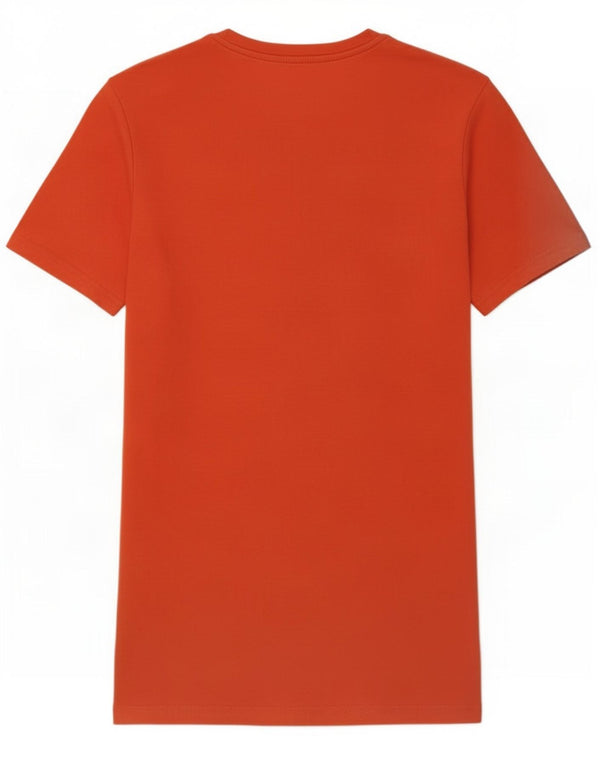 Jack & Jones Mens Slim Fit Graphic T-Shirt Top Medium Orange Cotton