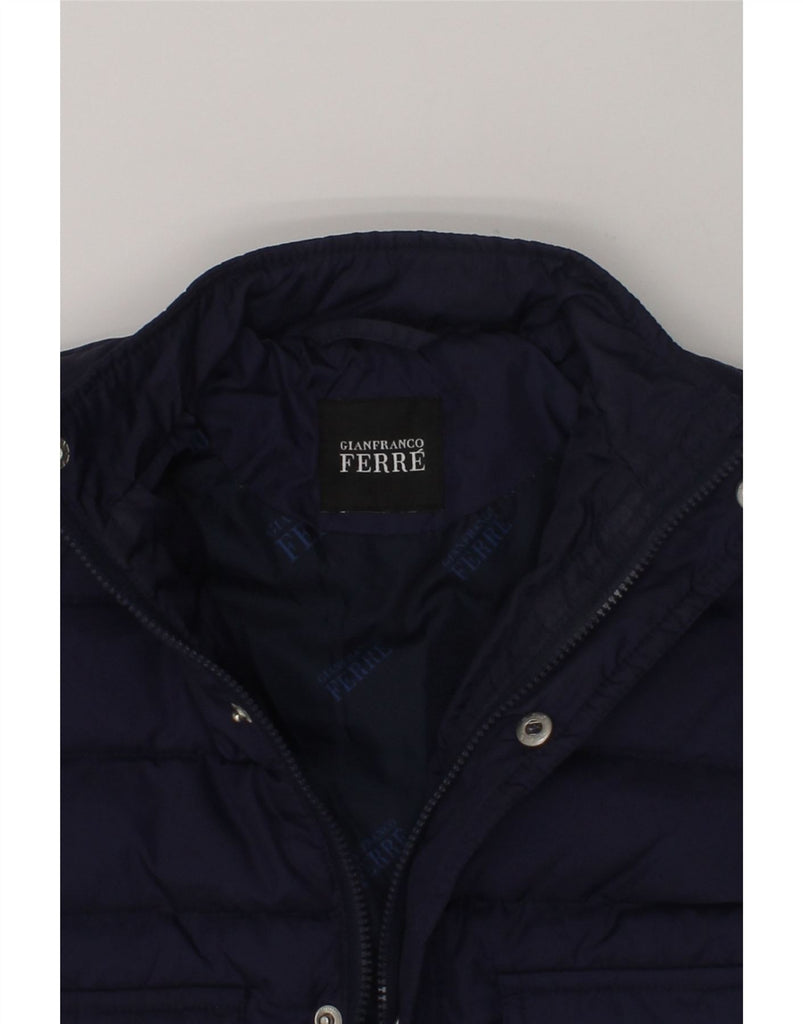 GIANFRANCO FERRE Baby Boys Padded Jacket 3-6 Months Navy Blue Polyester | Vintage Gianfranco Ferre | Thrift | Second-Hand Gianfranco Ferre | Used Clothing | Messina Hembry 