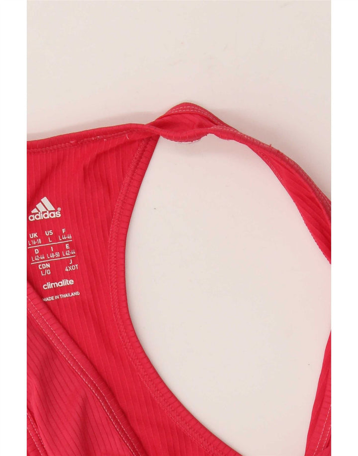 Adidas Womens Climalite Vest Top UK 16/18 Large Pink