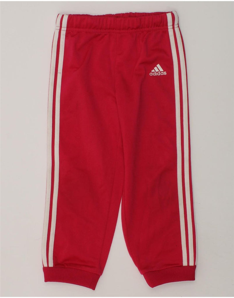 ADIDAS Girls Tracksuit Trousers Joggers 2-3 Years Pink Polyester | Vintage Adidas | Thrift | Second-Hand Adidas | Used Clothing | Messina Hembry 