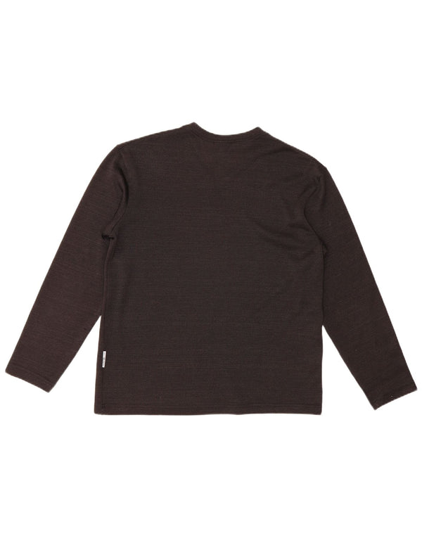 Gianfranco Ferre Womens Top Long Sleeve UK 18 XL Black