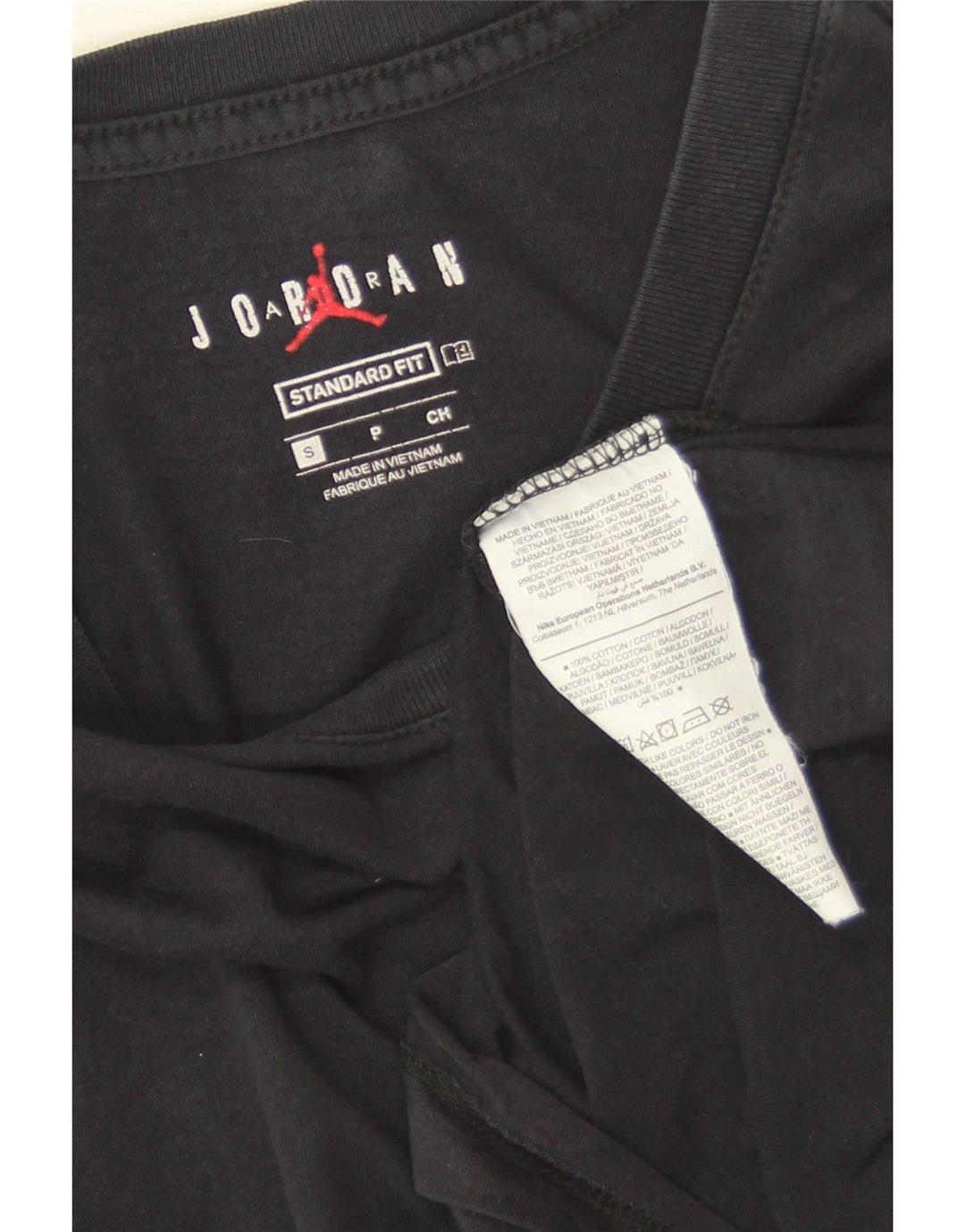 Nike Mens Standard Fit Graphic T-Shirt Top Small Black Cotton