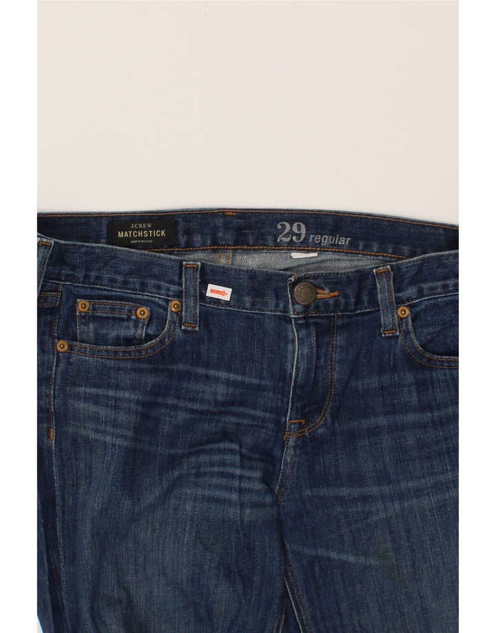 J. CREW Womens Matchsticks Regular Straight Jeans  W29 L34 Blue Cotton Vintage J. Crew and Second-Hand J. Crew from Messina Hembry 