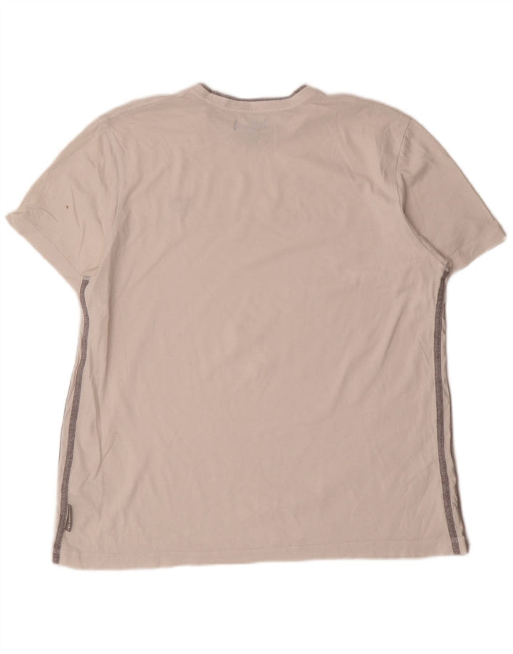 Adidas Mens T-Shirt Top XL White Cotton
